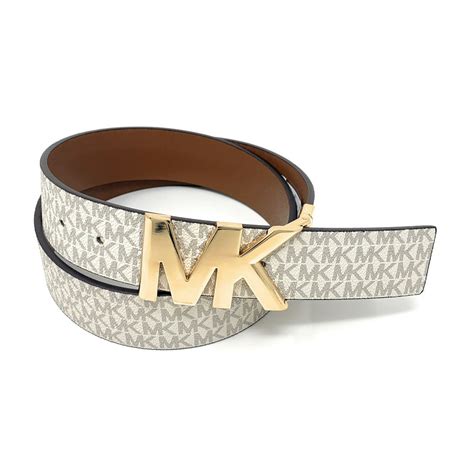 michael kors silver vanilla belt|Michael Kors belt.